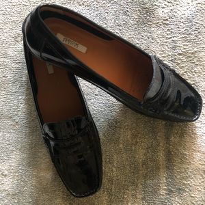Geox Respira black Patent leather loafer shoes
